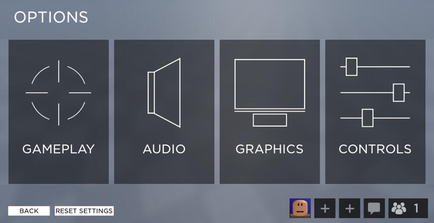 OPTIONS MENU